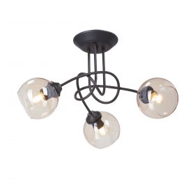 Люстра Vitaluce V43090-13/3PL, 3xE27 Макс. 40Вт Черный, Матовый / Виталюче.