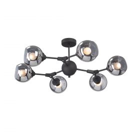Люстра Vitaluce V4994-1/6PL, 6xE27 Макс. 40Вт Черный, Матовый / Виталюче.