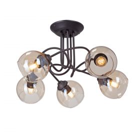 Люстра Vitaluce V43090-13/5PL, 5xE27 Макс. 40Вт Черный, Матовый / Виталюче.