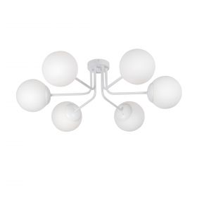 Люстра Vitaluce V4995-0/6PL, 6xE14 Макс. 40Вт Белый, Матовый / Виталюче.