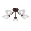 Люстра Vitaluce V3404/5PL, 5хE14 Макс. 40Вт, Плафон ПП Коричневый, Матовый / Виталюче.