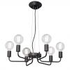 Люстра Vitaluce V4254-1/6, 6хE27 Макс. 60Вт Черный, Матовый / Виталюче.