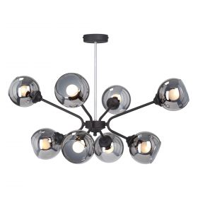 Люстра Vitaluce V4702-1/8PL, 8xE27 Макс. 40Вт Черный, Матовый / Виталюче.