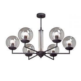 Люстра Vitaluce V4878-1/6PL, 6хЕ14 Макс. 40Вт Черный, Матовый / Виталюче.
