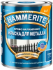 Краска для Металла 3 в 1 Hammerite Гладкая 0.75л Cиняя, Прямо на Ржавчину для Внутренних и Наружных Работ / Хаммерайт.