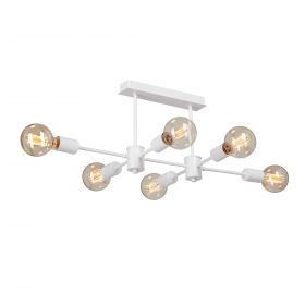 Люстра Vitaluce V3989-0/6PL, 6xE27 Макс. 40Вт Белый, Матовый / Виталюче.