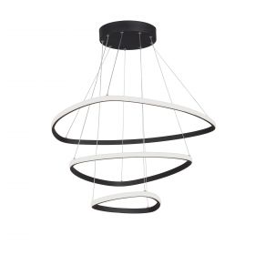 Светильник Светодиодный Vitaluce V4624-1/3S, LED 103Вт, 3900-4200К, 6800лм Черный, Матовый / Виталюче.