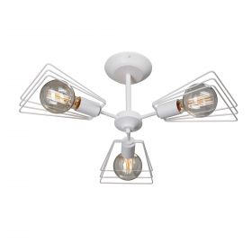Люстра Vitaluce V4378-0/3PL, 3xE27 Макс. 40Вт Белый, Матовый / Виталюче.