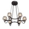Люстра Vitaluce V4824-1/6S, 6хЕ14 Макс. 40Вт Черный, Матовый / Виталюче.