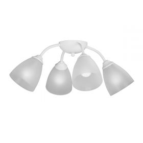 Люстра Vitaluce V3737-0/4PL, 4хЕ14 Макс. 40Вт  Белый, Матовый / Виталюче.