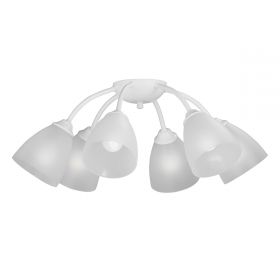 Люстра Vitaluce V3737-0/6PL, 6хЕ14 Макс. 40Вт Белый, Матовый / Виталюче.