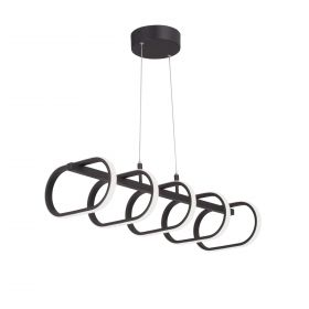 Светильник Светодиодный Vitaluce V3965-1/5S, LED 64Вт, 3900-4200К, 4780лм Черный, Матовый / Виталюче.