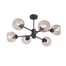 Люстра Vitaluce V39930-13/6PL, 6xE27 Макс. 40Вт Черный, Матовый / Виталюче.