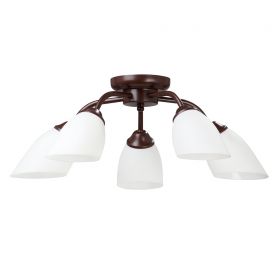 Люстра Vitaluce V3252/5PL, 5хЕ14 Макс. 40Вт, Плафон ПП, Черный / Виталюче.