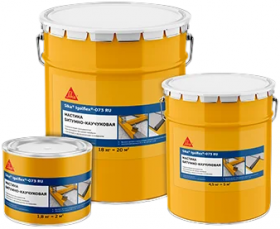 Мастика Универсальная Sika Igolflex-073 2л Битумно-Каучуковая, Однокомпонентная, Черная.