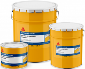 Мастика Битумная Sika Igolflex-071 2л Битумная, Однокомпонентная, Черная.