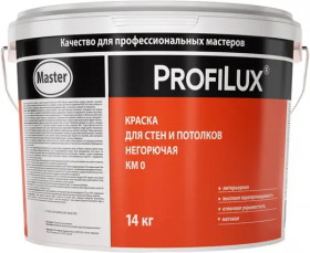 Краска Огнезащитная для Стен и Потолков Profilux Негорючая КМ0 40кг Белая, Матовая.