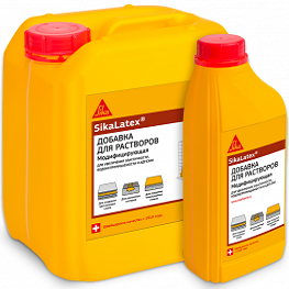 Добавка в Цементный Раствор Sika SikaLatex 5л для Устройства Адгезионного Слоя, Водная Дисперсия.