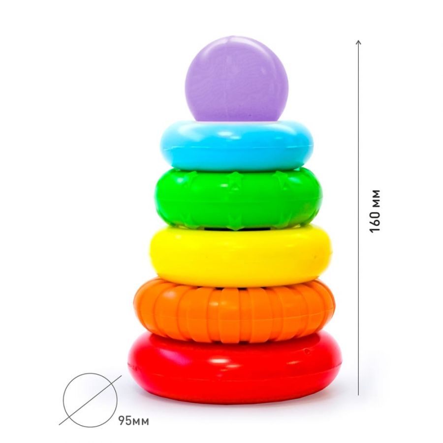 Пирамида рельефная 16 см КНОПА