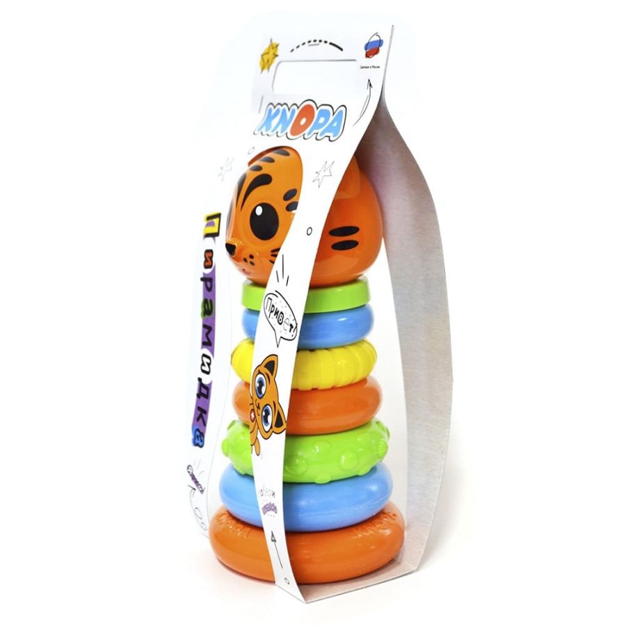 Пирамида "Тигр" 26 см 6 колец КНОПА