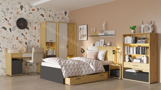 Молодежная KUBO К-2 Артизан/Чёрный/Серый