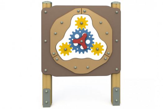 Развивающая панель для детской площадки "Шестерёнки"