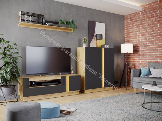 Гостиная MODO К-3 Артизан/Чёрный