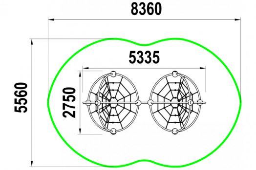 Фигура для лазания "Молекулы"
