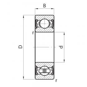 Подшипник 6-180502 C17Ш1