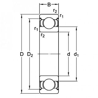 Подшипник 6304-2Z/C3