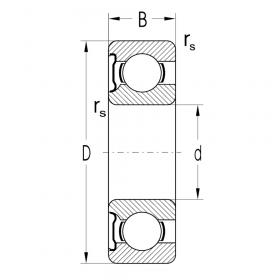 Подшипник 6210 RS C3