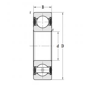 Подшипник 6018 2RS C3