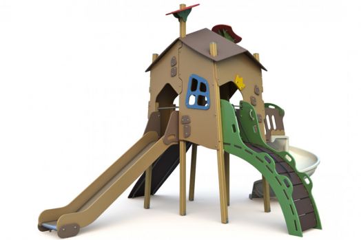 Игровой комплекс детский "Домик Бабы Яги"