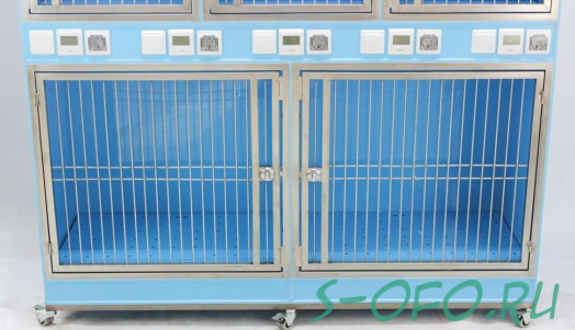 Модуль wikiVET 5 клеток 2 яруса из полипропилена + нержавеющая сталь