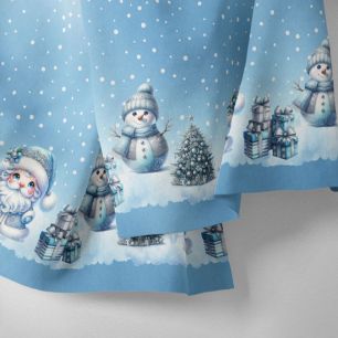 Хлопок - Бордюр "Новогоднее настроение" 25*75 limit