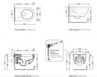 Унитаз Flaminia App Wall Hung WC AP118G схема 5