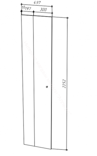 Шкаф НОРДИК 500 комбинированный Холодный серый/Дуб Артизан