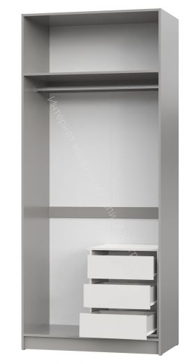 Шкаф НОРДИК К-6 3000 Холодный серый