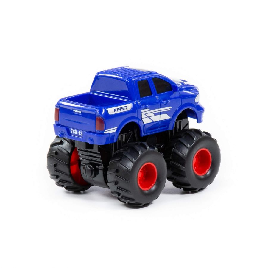 "Монстр ВНЕДОРОЖНИК" - "Пикап", автомобиль инерционный (синий) (в коробке)