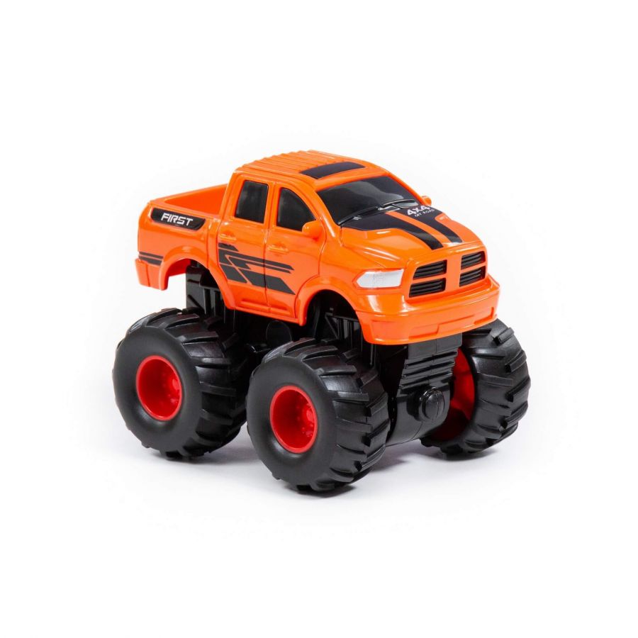 "Монстр ВНЕДОРОЖНИК" - "Пикап", автомобиль инерционный (оранжевый) (в коробке)
