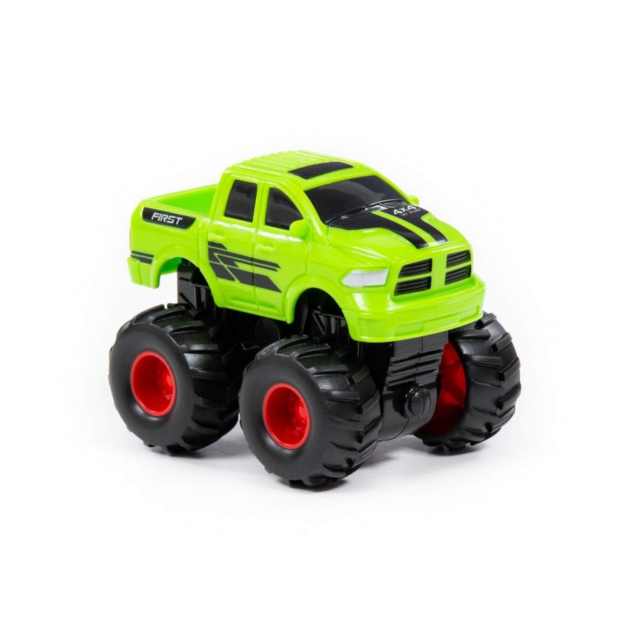 "Монстр ВНЕДОРОЖНИК" - "Пикап", автомобиль инерционный (зелёный) (в коробке)