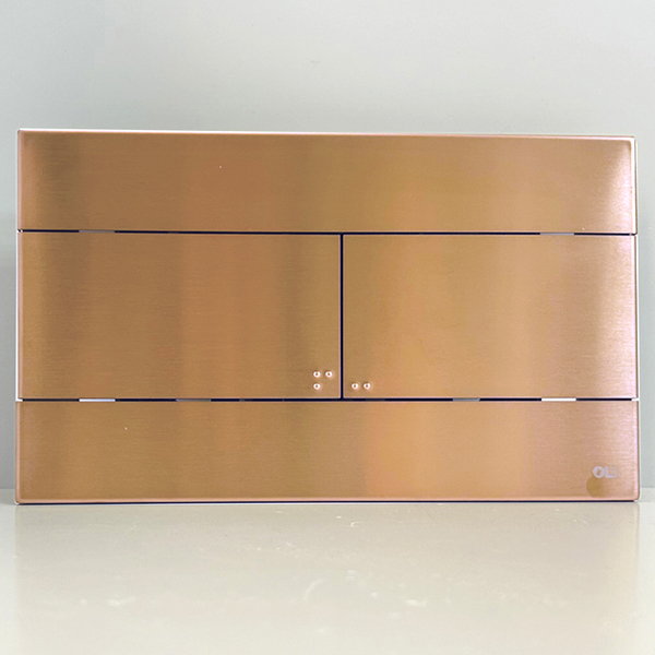 Кнопка смыва OLI Slim Inox Copper 889312