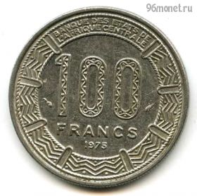 Чад 100 франков 1975