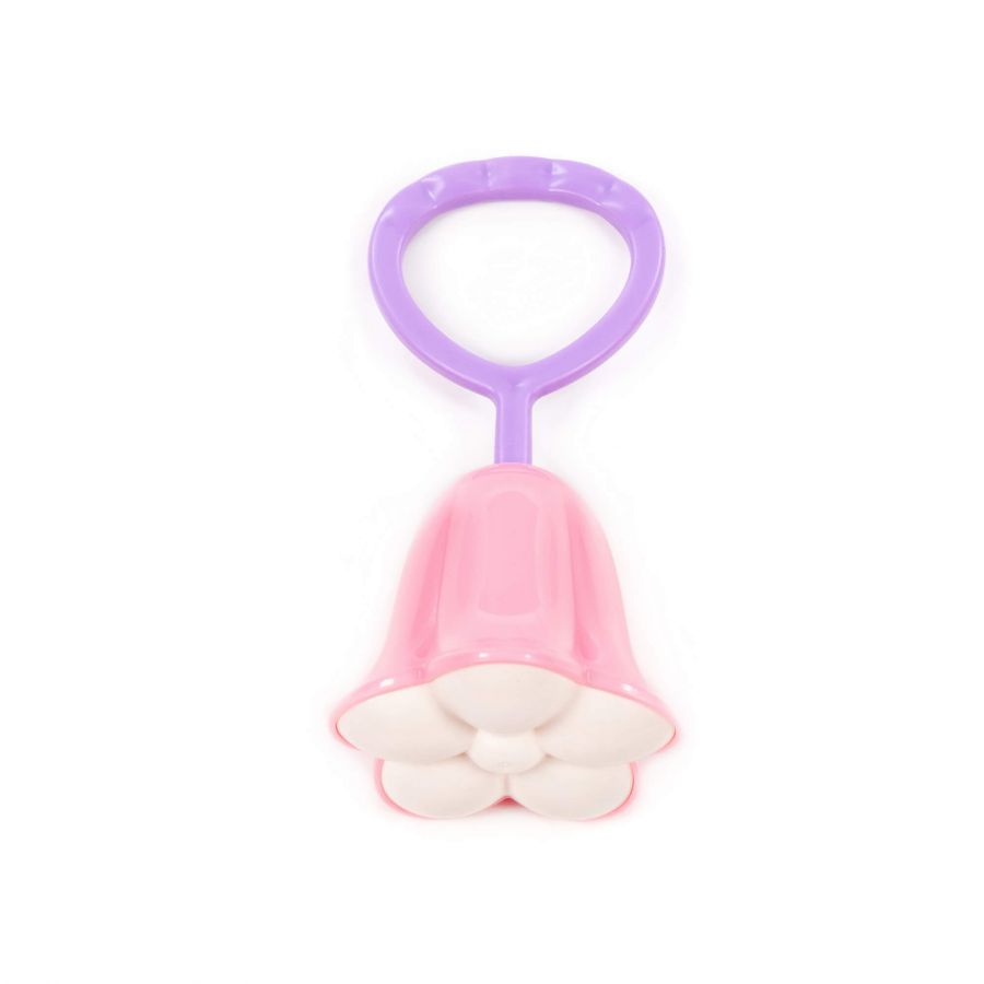 Погремушка розовая "Колокольчик" (в пакете)