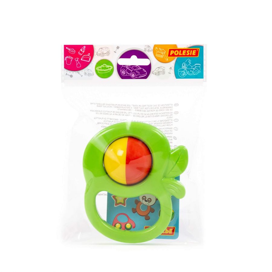 Погремушка зелёная "Яблоко" (в пакете)