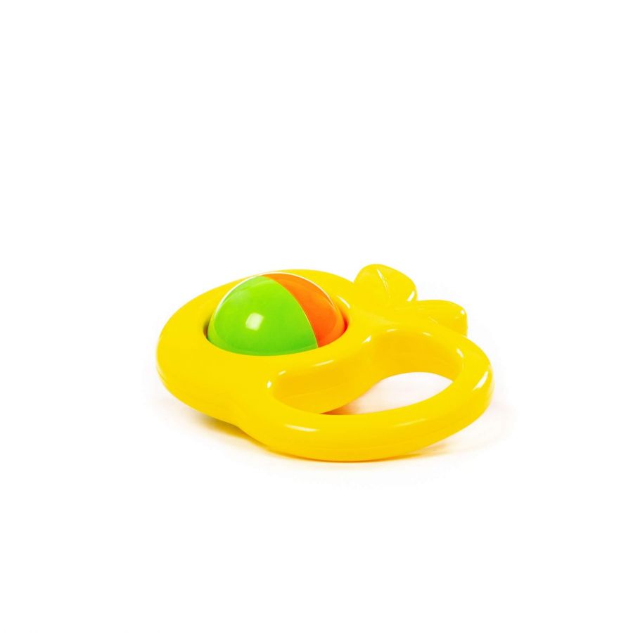 Погремушка жёлтая "Яблоко" (в пакете)