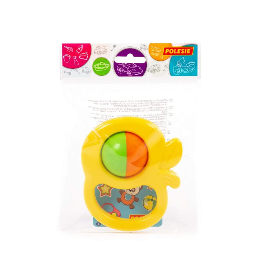 Погремушка жёлтая "Яблоко" (в пакете)