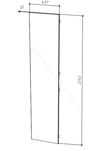 Корпус шкафа 1000 НОРДИК Холодный серый