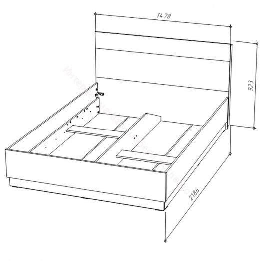 Модульная спальня К-2 (N) FRESCO Белый/Дуб Вотан