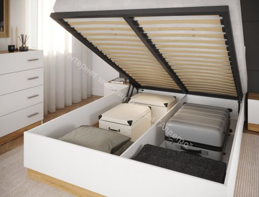 Модульная спальня К-2 (N) FRESCO Белый/Дуб Вотан